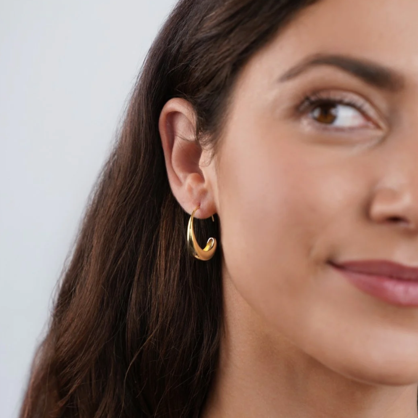 Modern Dual-Tone Earrings