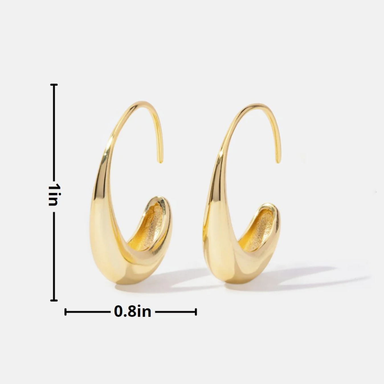 Modern Dual-Tone Earrings