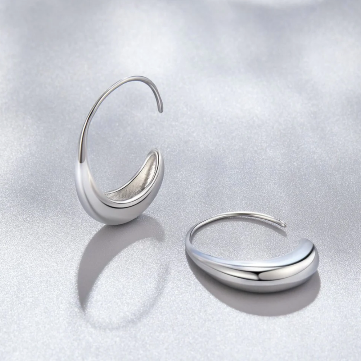 Modern Dual-Tone Earrings