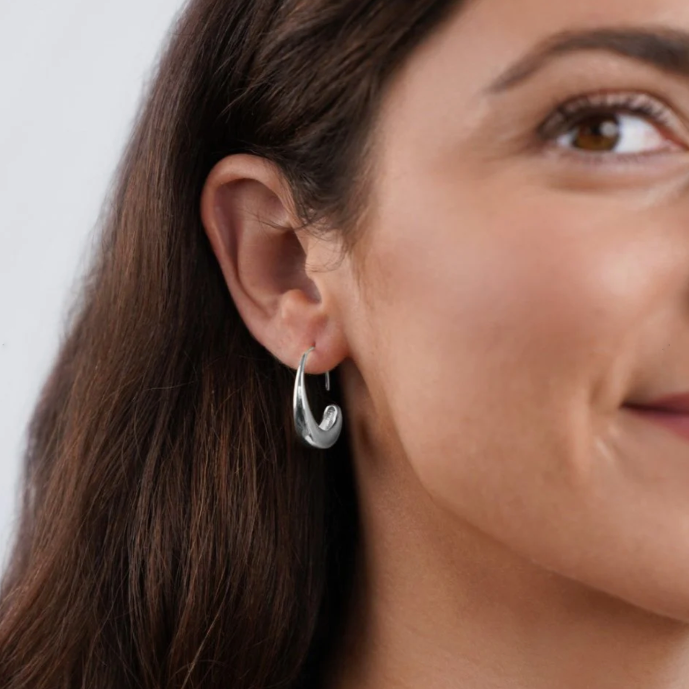 Modern Dual-Tone Earrings