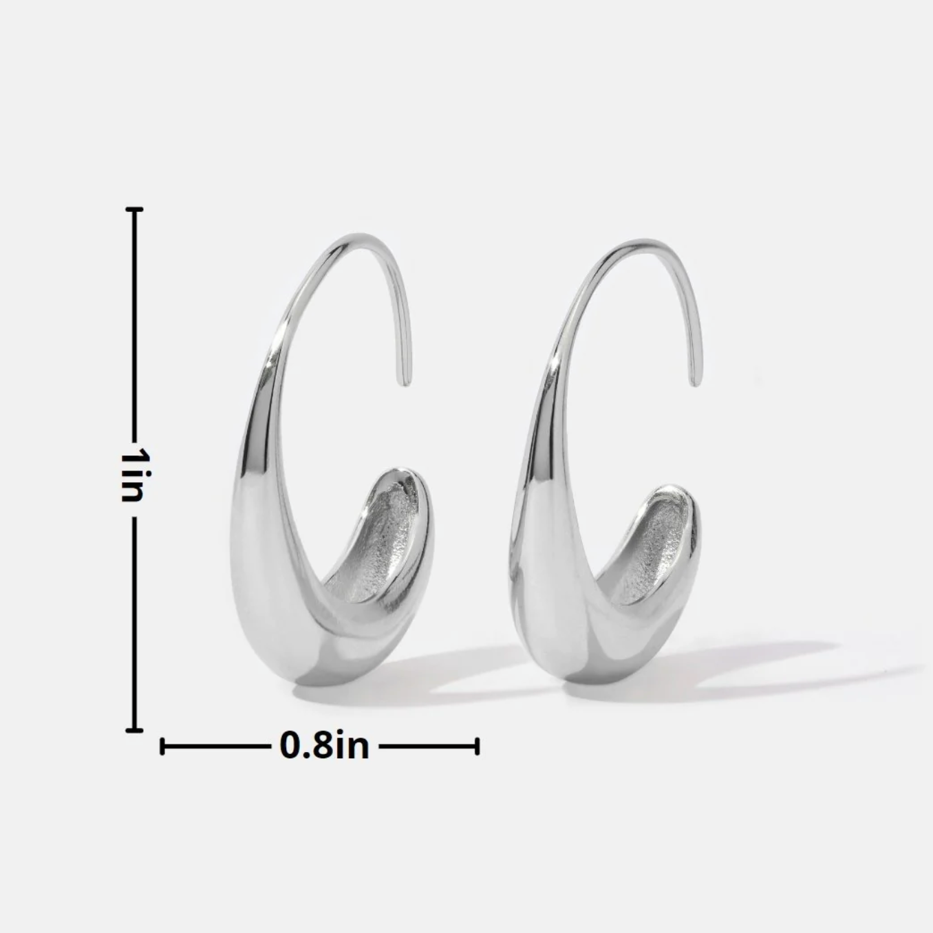 Modern Dual-Tone Earrings