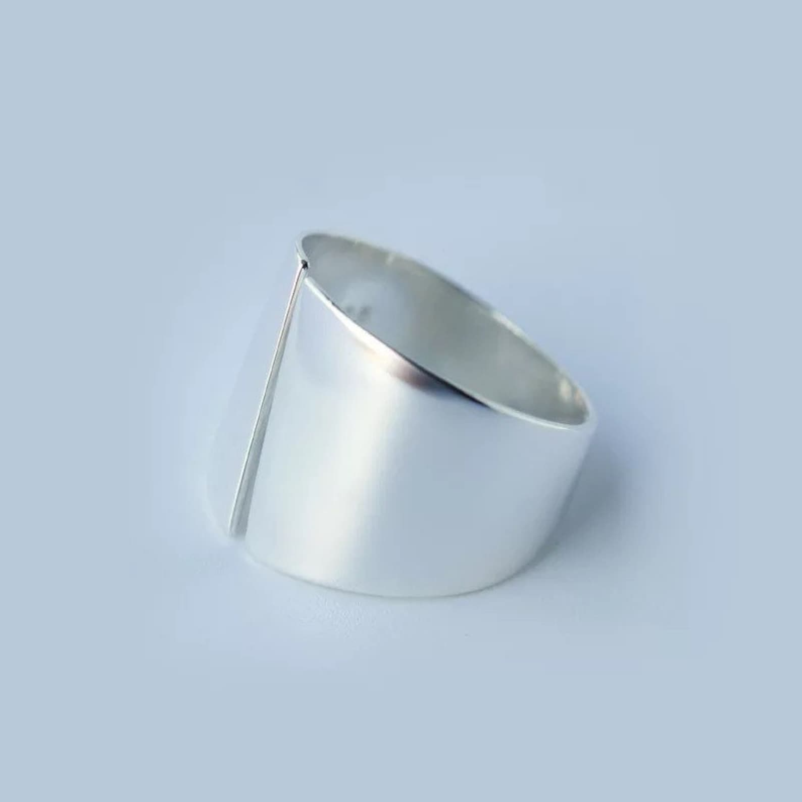 Wide Open Silver Ring