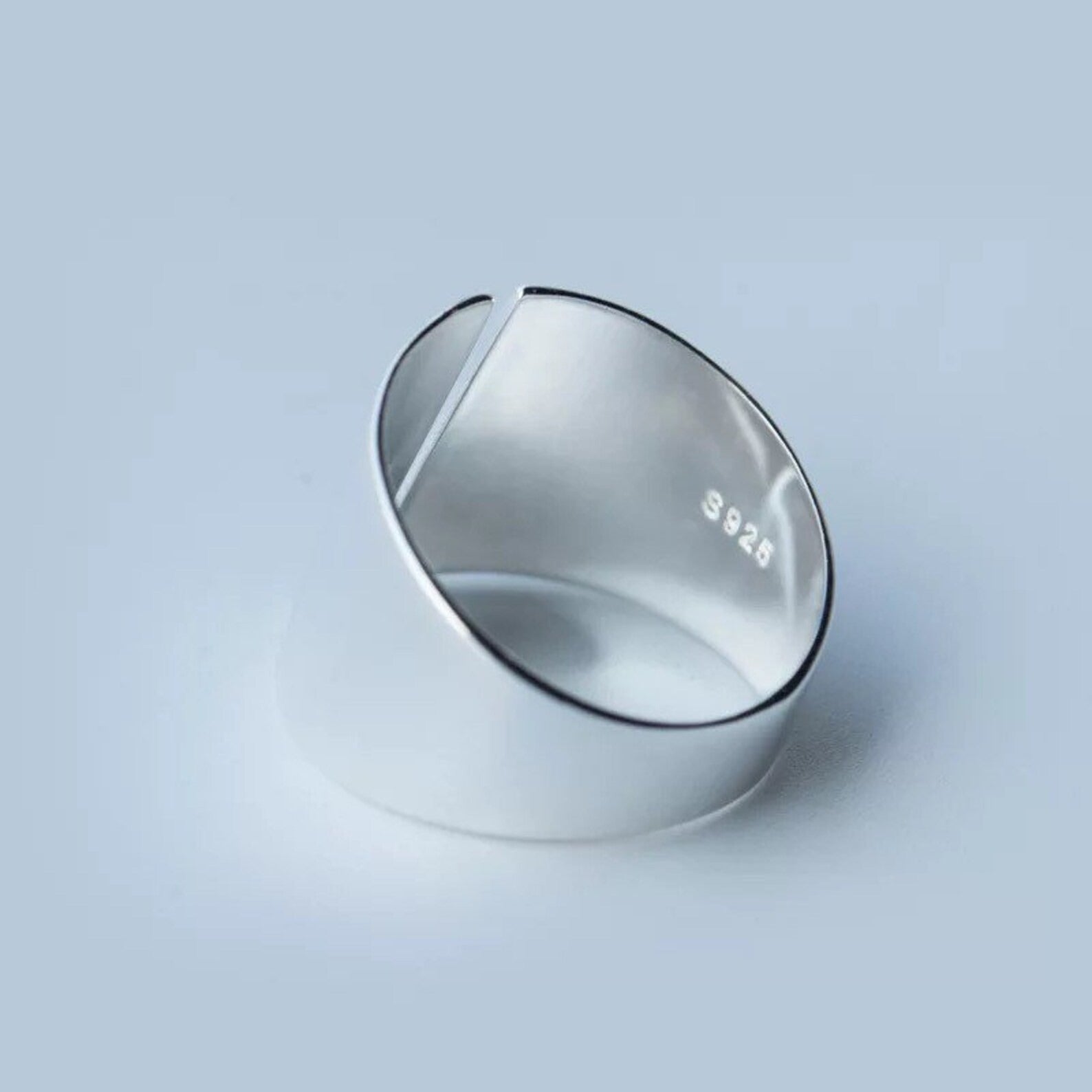 Wide Open Silver Ring